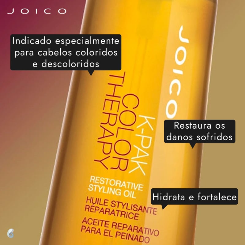 Óleo Joico K-PAK Color Therapy Restorative Styling