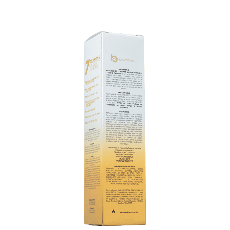 Best Bronze Luminate - Spray de Brilho 150ml