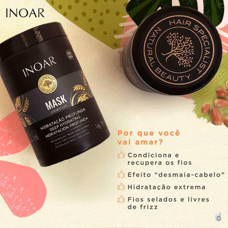 Inoar Mask - Máscara de Hidratação 1000g