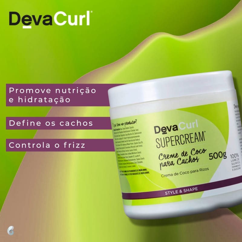 Ativador de Cachos Deva Curl Supercream 500g Clube do Cabelo PRO