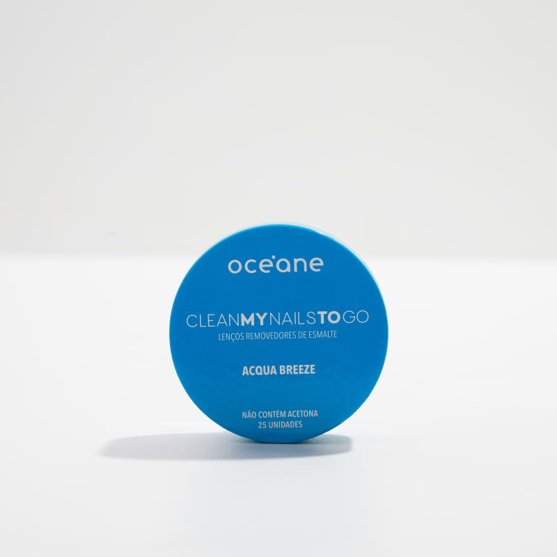 Clean My Nails To Go Acqua Breeze - Lenço Removedor de Esmalte (25 Unidades)