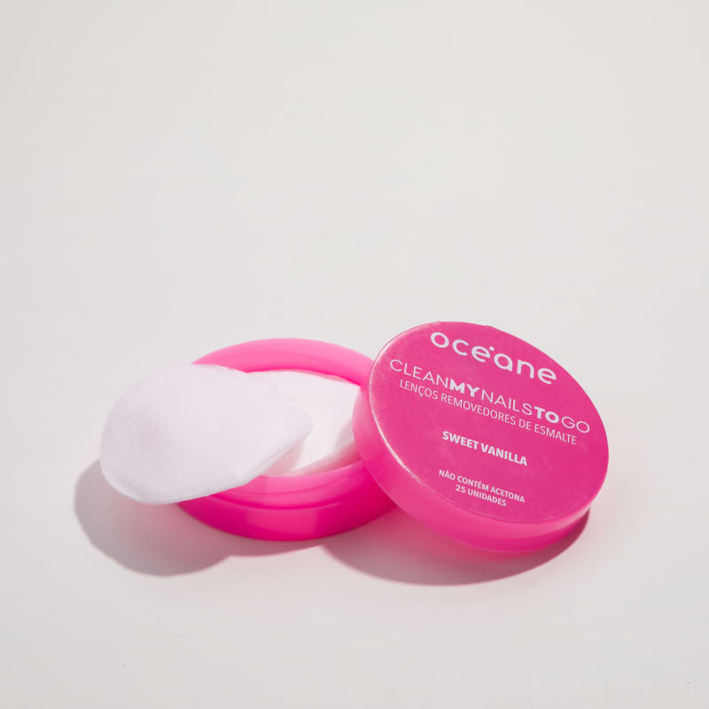 Clean My Nails To Go Sweet Vanilla - Lenço Removedor de Esmalte (25 unidades)