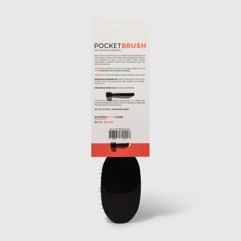 Pocket Brush - Mini Escova de Cabelo