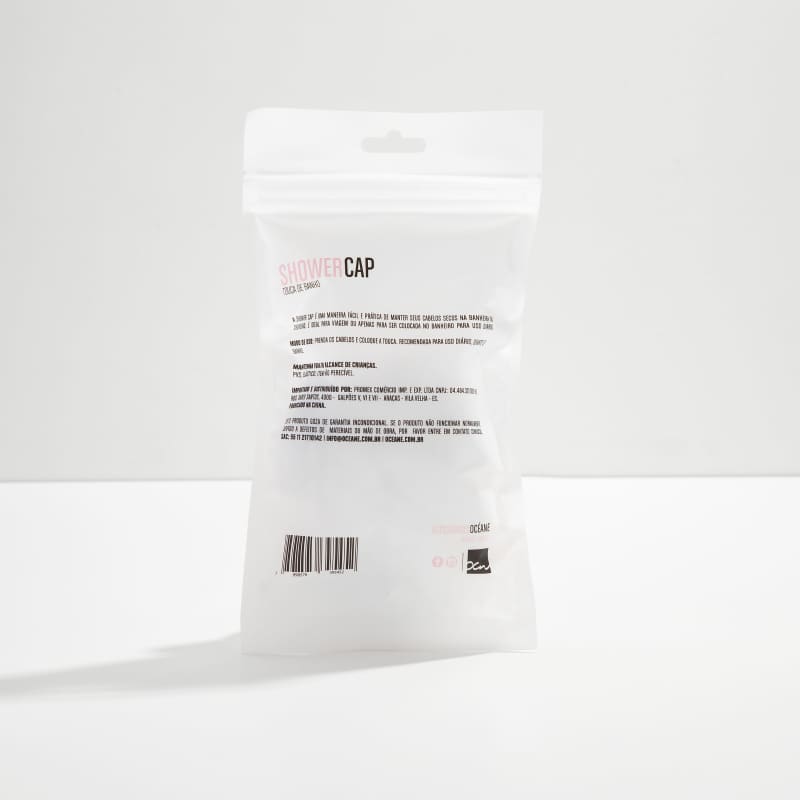 Shower Cap Transparente - Touca de Banho (4 Unidades)
