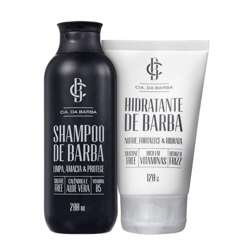 Kit Barba Cia da Barba - Shampoo 200ml + Hidratante 120g