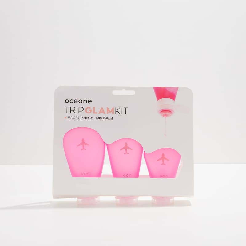Kit Trip Glam - Frascos de Silicone para Viagem