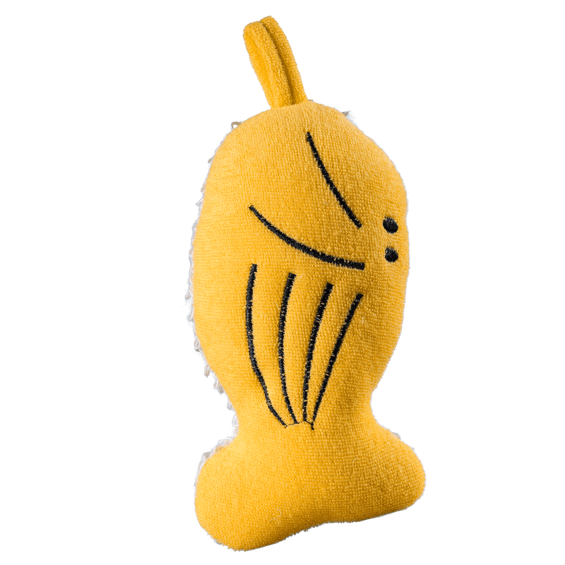 Orgânica Bath Toy Peixinho Amarelo - Esponja de Banho