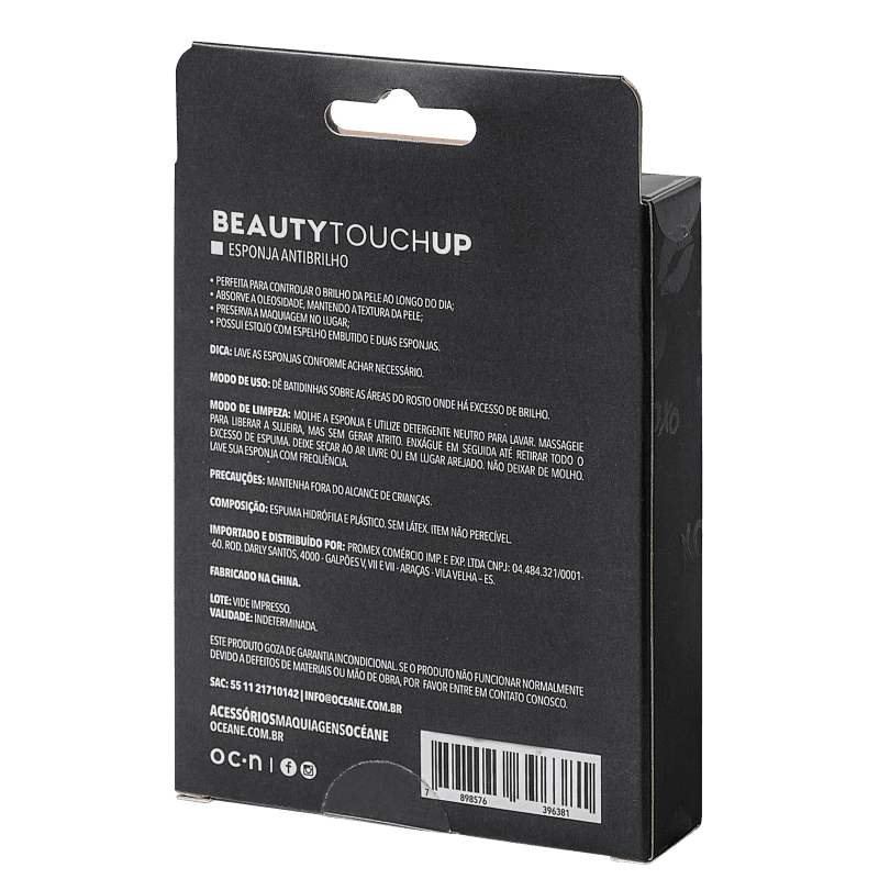 Océane Beauty Touch Up - Esponja Anti-Brilho (2 Unidades)
