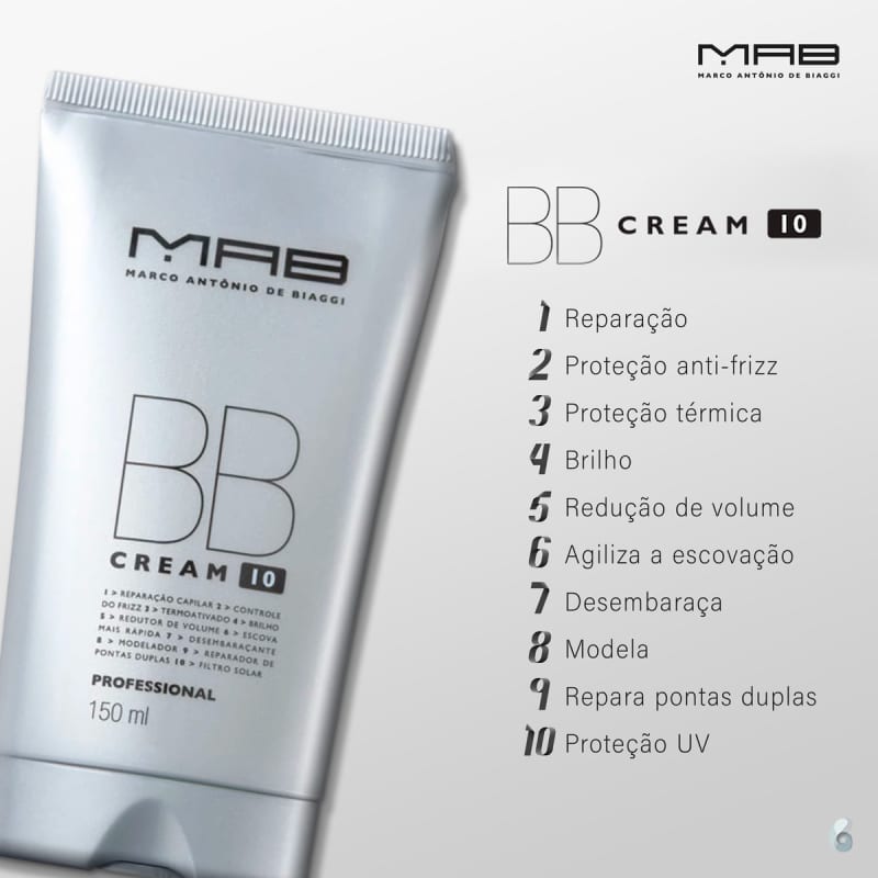 MAB Marco Antônio de Biaggi BB Cream - Leave-in 150ml
