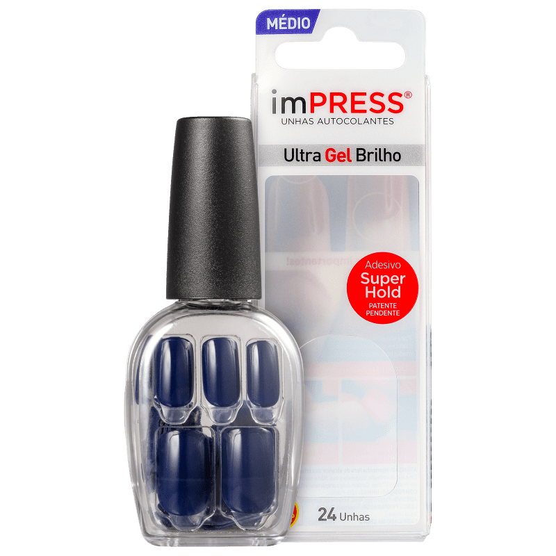 Kiss New York Impress Média Beautiful Night - Unhas Postiças Menor preço em Kiss New York Impress Média Beautiful Night - Unhas Postiças