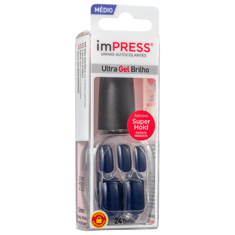 Kiss New York Impress Média Beautiful Night - Unhas Postiças