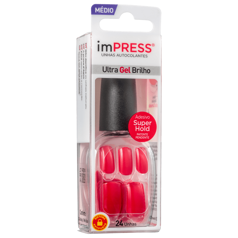 Kiss New York Impress Média Rather Reckless - Unhas Postiças
