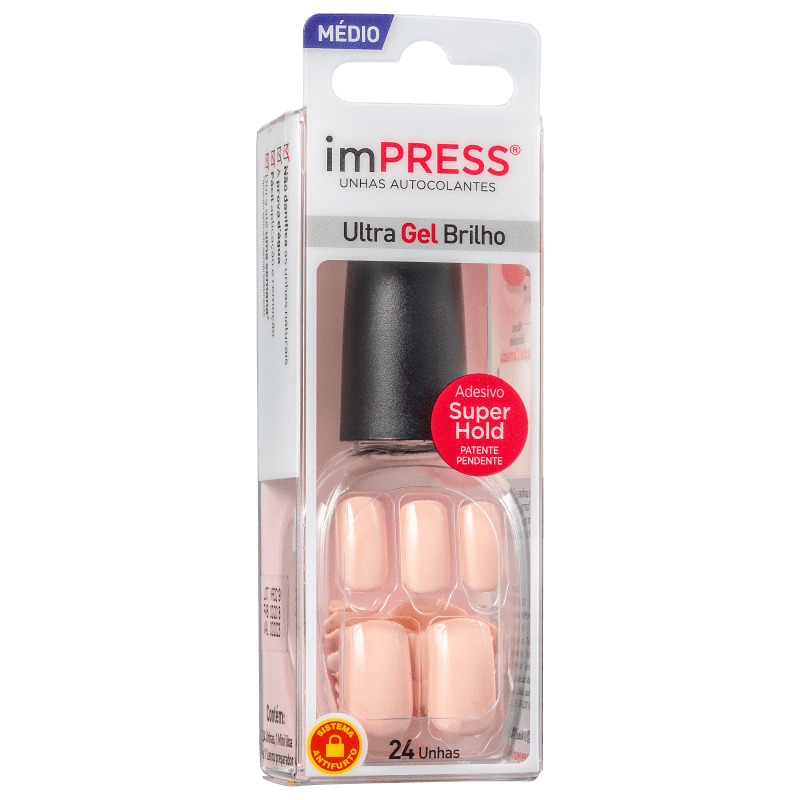 Kiss New York Impress Média Halo - Unhas Postiças