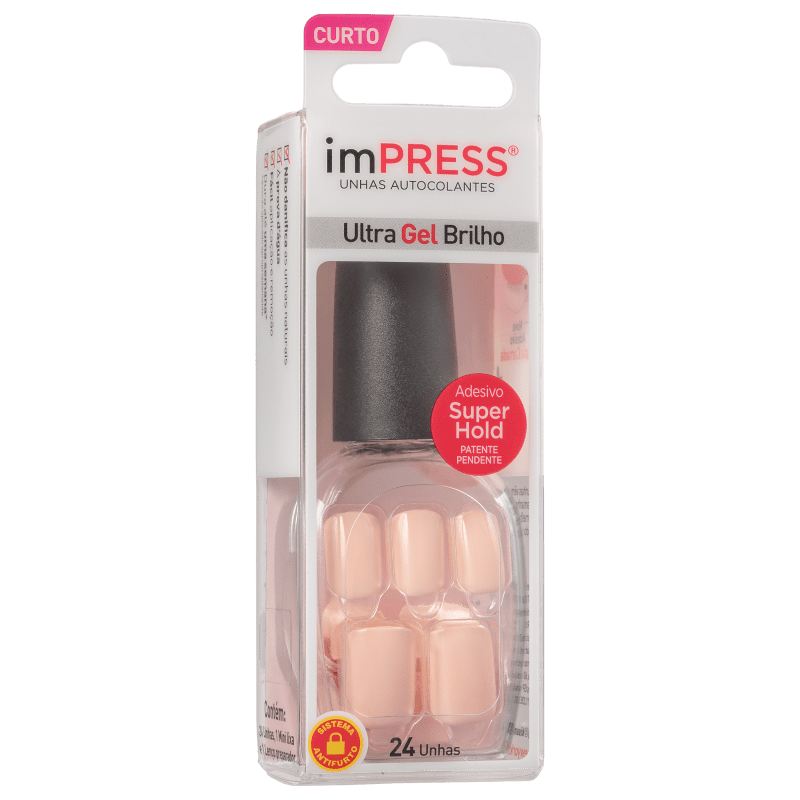 Kiss New York Impress Curta Bubble Gum - Unhas Postiças