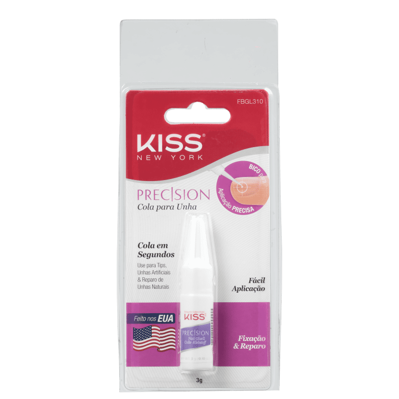 Kiss New York Precision - Cola de Unhas Postiças 3g