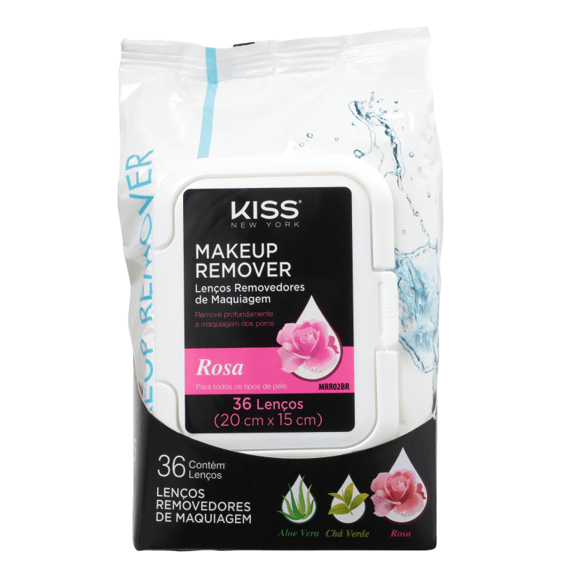 Kiss New York Rosa - Lenço Demaquilante 200g