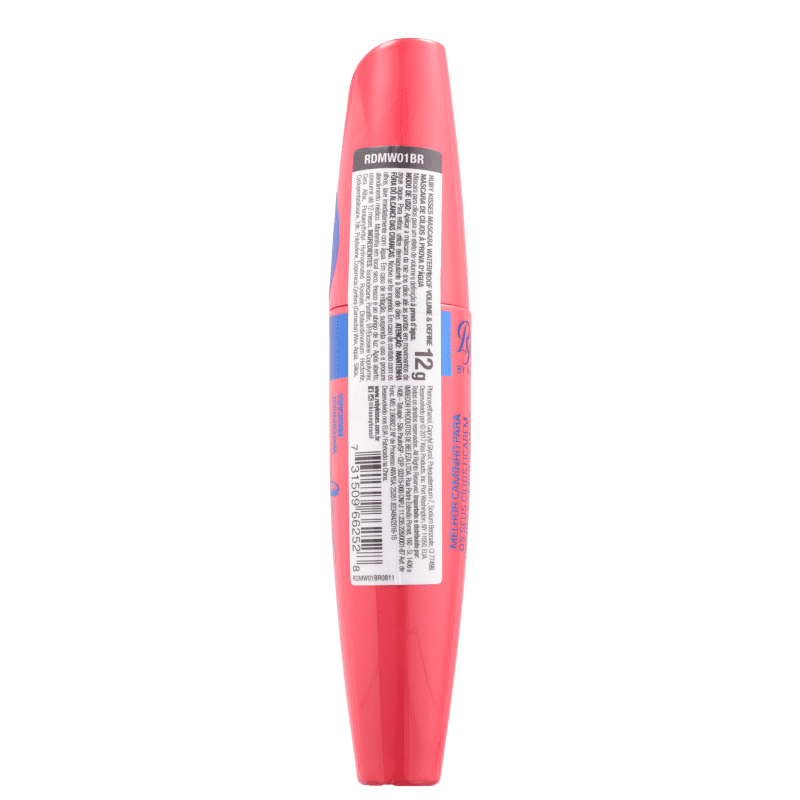 Kiss New York Ruby Kisses Volume & Define Waterproof - Máscara para Cílios 12g