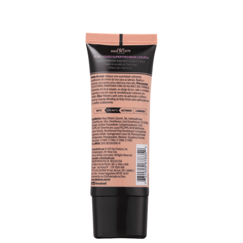 Kiss New York Ruby Kisses Super Fixo 04 Doce de Leite - Base Líquida 28g