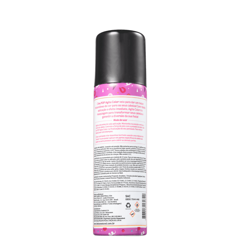 Beleza Natural Bn.Pop Agita Color Violeta - Coloração Temporária 120ml