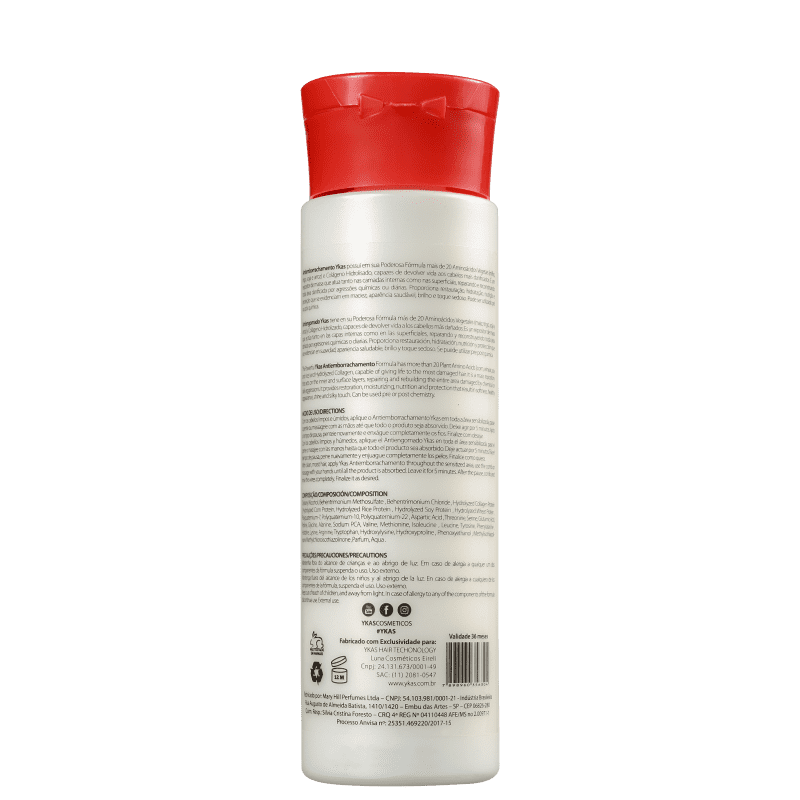 YKAS Anti Emborrachamento - Máscara de Reconstrução 300ml