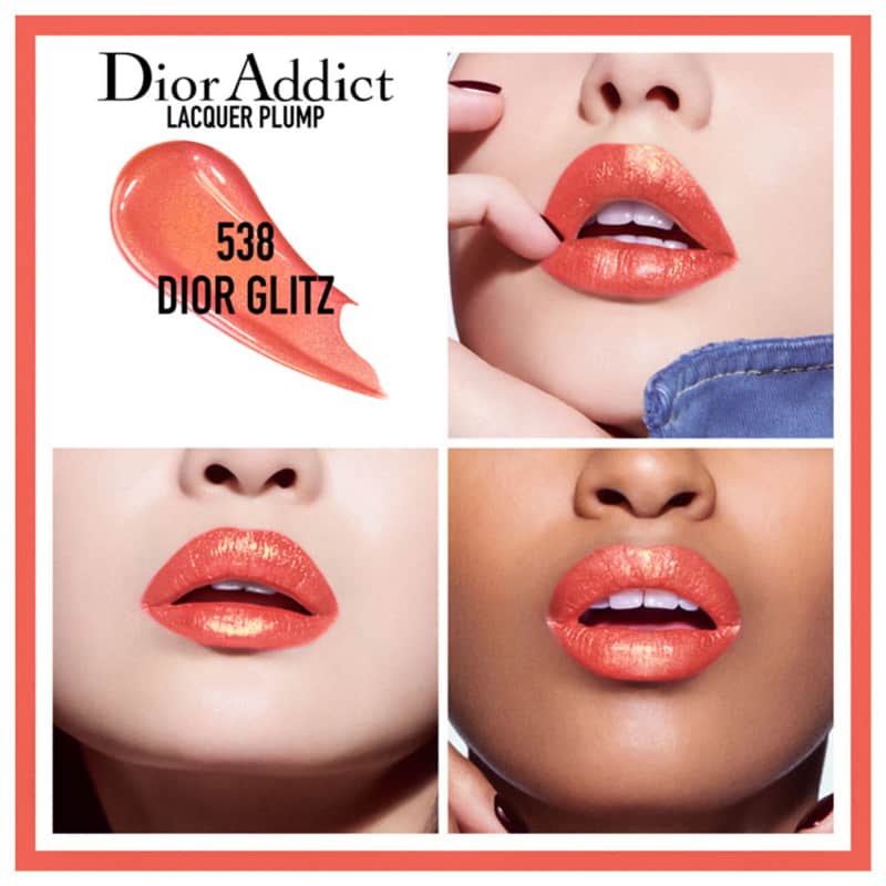 Dior Addict Lacquer Plump 538 Dior Glitz - Batom Líquido Cintilante 5,5 ml