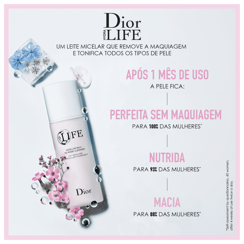 Dior Hydra Life Micellar Milk - Loção Demaquilante para Rosto e Olhos 200ml
