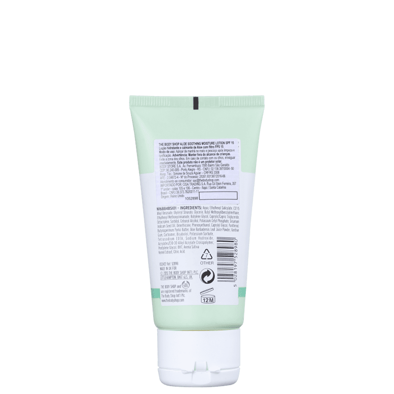 The Body Shop Aloe Soothing FPS 15 - Loção Hidratante Facial 50ml