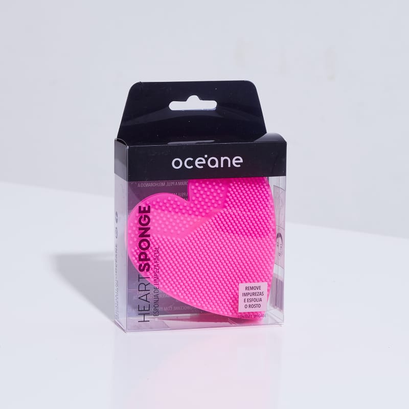 Heart Sponge Pink - Esponja de Limpeza Facial