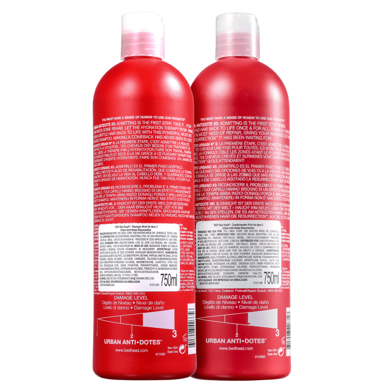 Kit TIGI Bed Head Urban Anti+Dotes 3 Resurrection Duo Salão (2 Produtos)