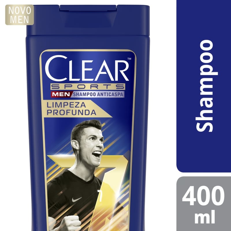 Clear Sports Men Limpeza Profunda - Shampoo Anticaspa 400ml