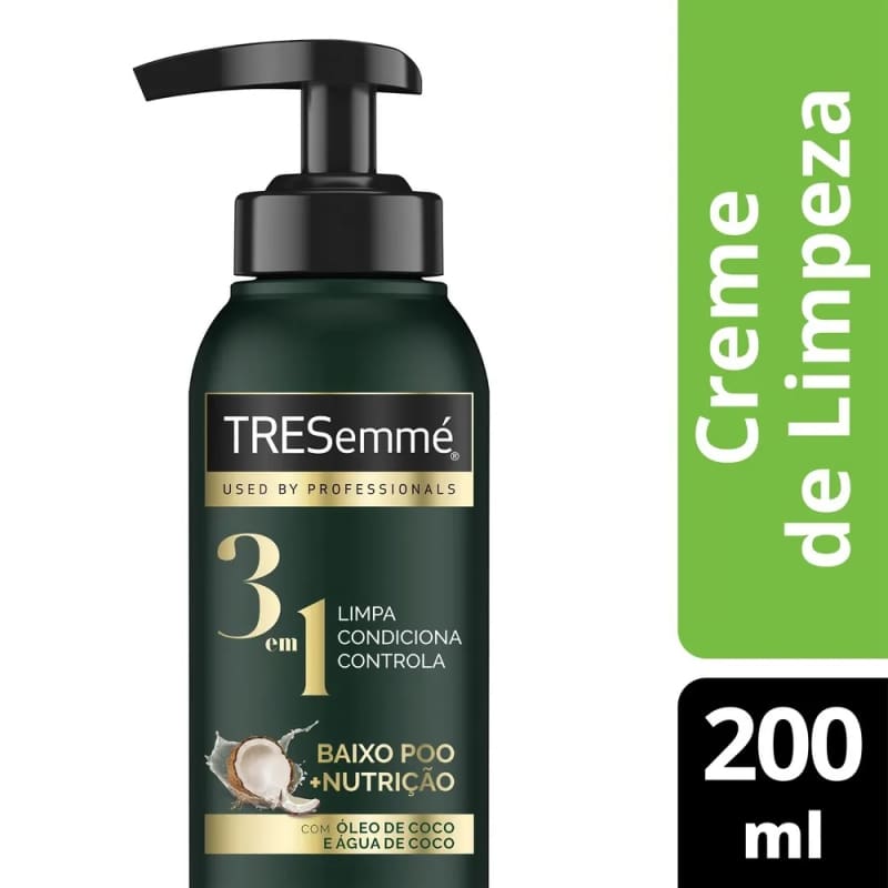 Condicionador Co-Wash TRESemmé Baixo Poo + Nutrição 3 em 1 200ml