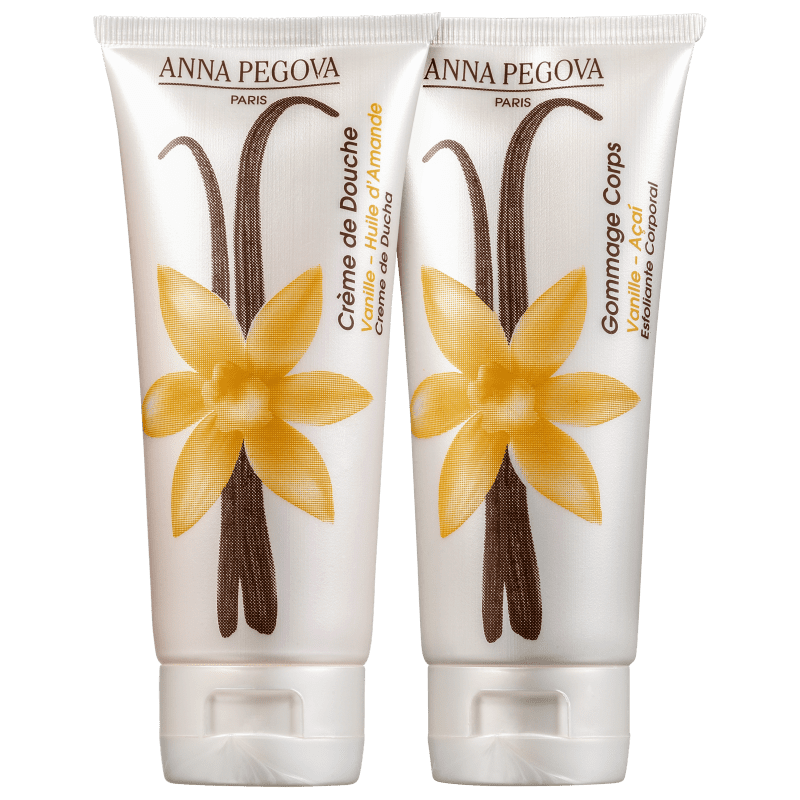 Kit Banho Anna Pegova Baunilha - Creme de Banho 100ml + Esfoliante Corporal 100ml