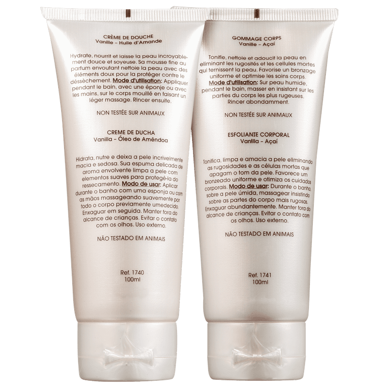 Kit Banho Anna Pegova Baunilha - Creme de Banho 100ml + Esfoliante Corporal 100ml