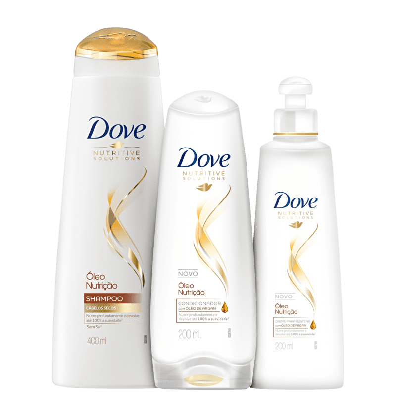 Kit Dove Óleo Nutrição Plus Care (3 Produtos)