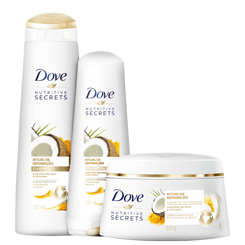 Kit Dove Ritual de Reparação Completa (3 Produtos)