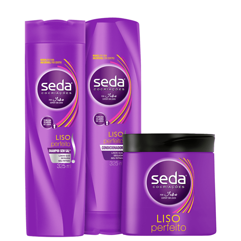 Kit Seda Liso Perfeito Trio (3 Produtos)
