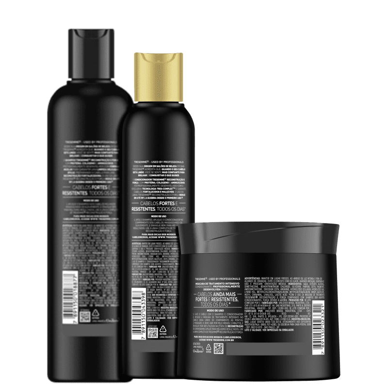 Kit TRESemmé Reconstrução e Força Basic (3 Produtos)