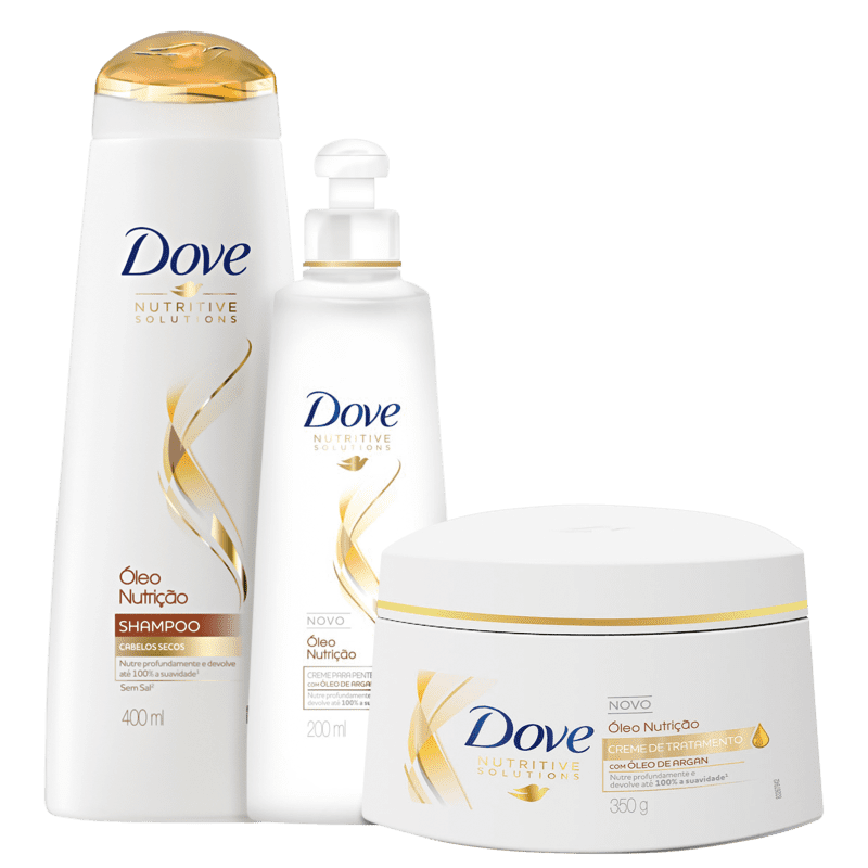 Kit Dove Óleo Nutrição Total Care (3 Produtos)