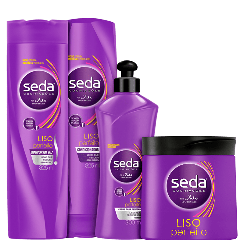 Kit Seda Liso Perfeito Full (4 Produtos)
