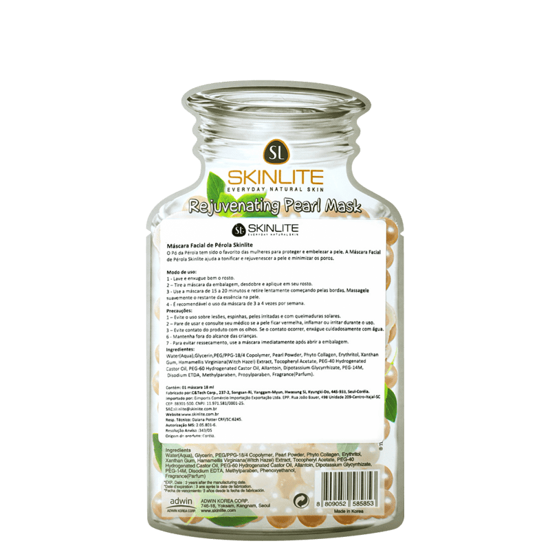 Skinlite Rejuvenating Pearl - Máscara Anti-Idade (1 unidade)
