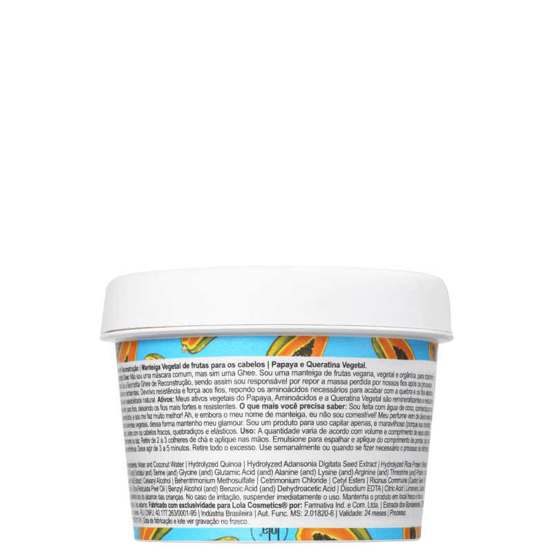 Lola Cosmetics Be(M)dita Ghee Reconstrução - Máscara Capilar 100g