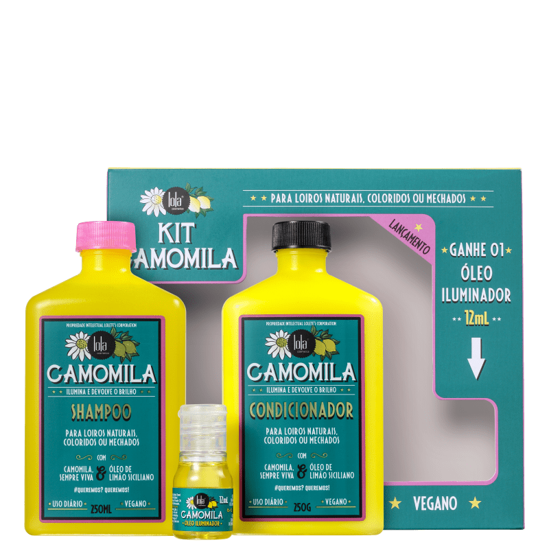 Kit Lola Cosmetics Camomila (3 Produtos)
