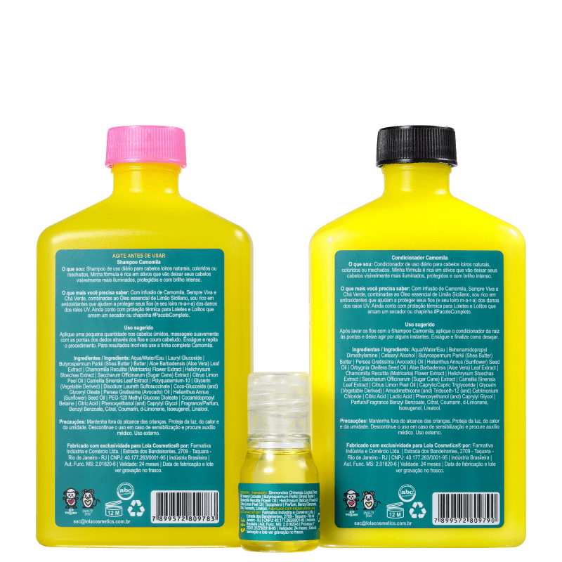 Kit Lola Cosmetics Camomila (3 Produtos)