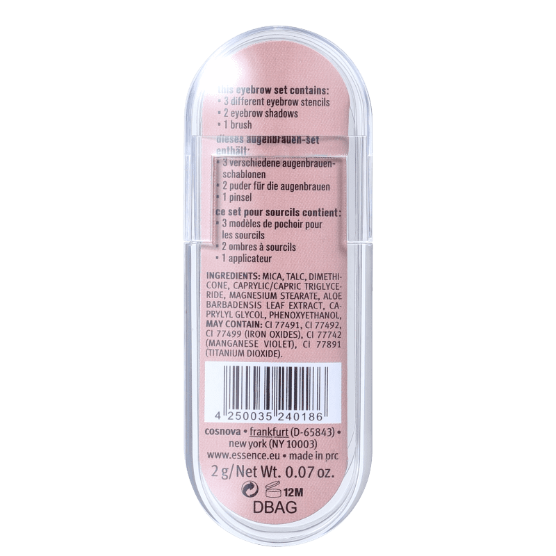 Essence Eyebrow Styling Set 01 Natural Brunette Style - Paleta para Sobrancelha 2g