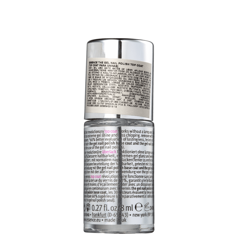 Essence The Gel - Finalizador de Efeito Gel 8ml