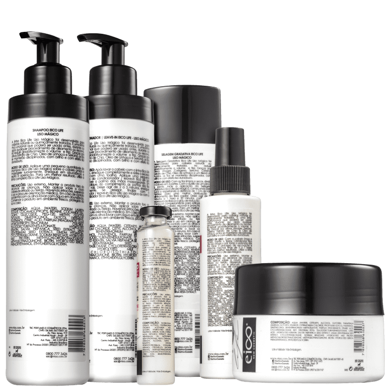 Kit Eico Life Liso Mágico Completo (6 Produtos)
