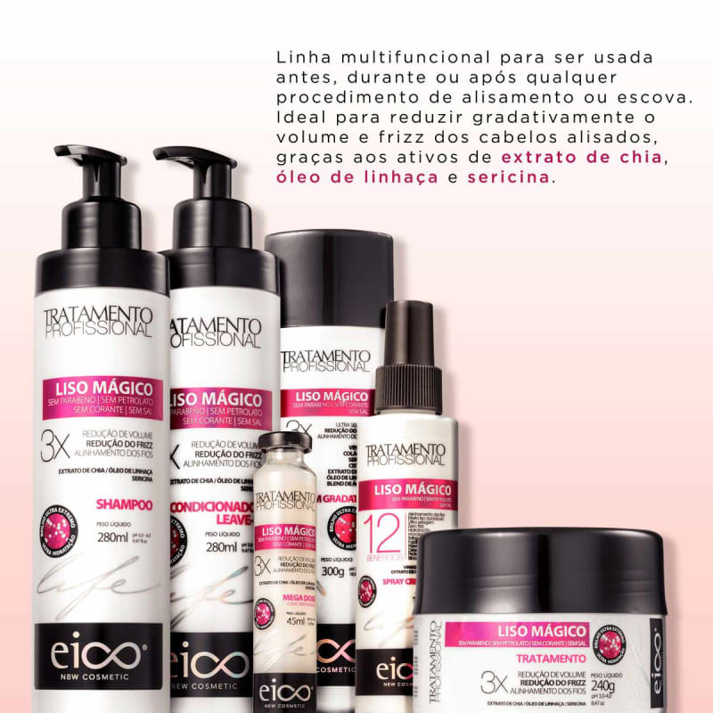Kit Eico Life Liso Mágico Completo (6 Produtos)