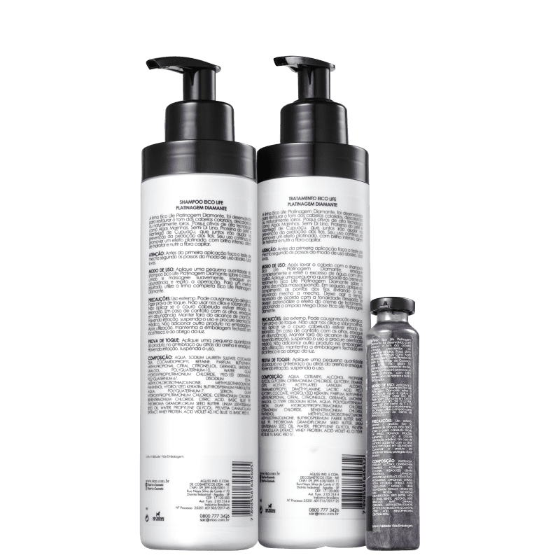Kit Eico Life Platinagem Diamante Trio (3 Produtos)