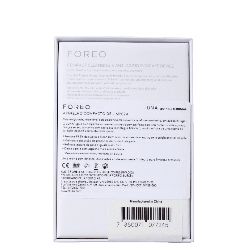 Foreo Luna Go Pele Normal - Escova Facial Elétrica