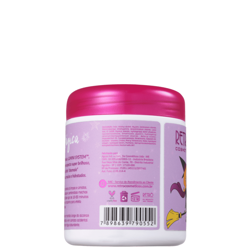 Retrô Cosméticos Creme Mágico Desmaia Cabelo - Máscara Capilar 250g